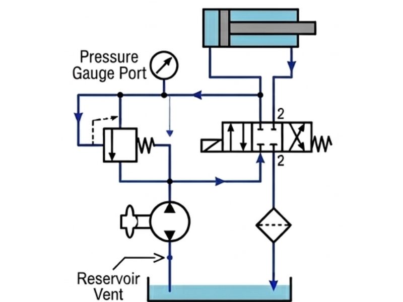 Hydraulic Circuit Diagram - Open Circuit Hydraulic System